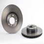 Brembo KT00A96 Brembo ceramic brake pad and UV coated vented  brake disc kit