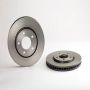 Brembo KT00868 Brembo ceramic brake pad and UV coated vented  brake disc kit