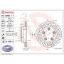 Brembo KT00B07 Brembo ceramic brake pad and UV coated vented drilled brake disc kit