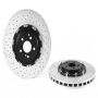 Brembo 09.9313.33 Premium Floating Two Piece UV Coated Vented Drilled And Slotted Brake Rotor