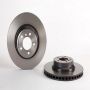 Brembo KT00A93 Brembo ceramic brake pad and UV coated vented  brake disc kit