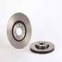 Brembo KT00812 Brembo ceramic brake pad and UV coated vented  brake disc kit