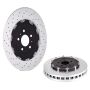 Brembo 09.9477.23 Premium Floating Two Piece UV Coated Vented Drilled And Slotted Brake Rotor