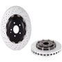 Brembo 09.9547.33 Premium Floating Two Piece UV Coated Vented Drilled And Slotted Brake Rotor