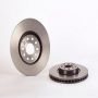 Brembo KT00727 Brembo ceramic brake pad and UV coated vented  brake disc kit