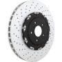 Brembo 09.A187.13 Premium Floating Two Piece UV Coated Vented Drilled And Slotted Brake Rotor