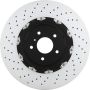 Brembo 09.A187.13 Premium Floating Two Piece UV Coated Vented Drilled And Slotted Brake Rotor