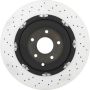Brembo 09.A190.13 Premium Floating Two Piece UV Coated Vented Drilled And Slotted Brake Rotor