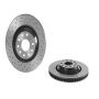 Brembo KTX0136 Brembo ceramic brake pad and Xtra vented drilled brake disc kit