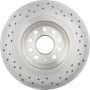 Brembo KTX4089 Brembo low-met brake pad and Xtra vented drilled brake disc kit