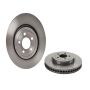 Brembo KT00495 Brembo ceramic brake pad and UV coated vented  brake disc kit