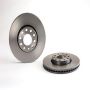 Brembo KT00827 Brembo ceramic brake pad and UV coated vented  brake disc kit