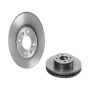 Brembo KT00893 Brembo ceramic brake pad and UV coated vented  brake disc kit