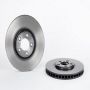 Brembo KT00457 Brembo ceramic brake pad and UV coated vented  brake disc kit