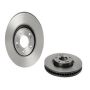 Brembo KT00492 Brembo ceramic brake pad and UV coated vented  brake disc kit