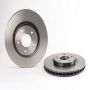 Brembo KT00720 Brembo ceramic brake pad and UV coated vented  brake disc kit