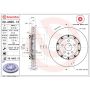 Brembo 09.A665.13 Premium Floating Two Piece UV Coated Vented Drilled And Slotted Brake Rotor