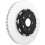 Brembo 09.A665.23 Premium Floating Two Piece UV Coated Vented Drilled And Slotted Brake Rotor