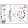 Brembo 09.A665.23 Premium Floating Two Piece UV Coated Vented Drilled And Slotted Brake Rotor