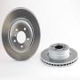 Brembo KT04395 Brembo low-met brake pad and UV coated vented  brake disc kit