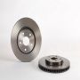 Brembo KT00499 Brembo ceramic brake pad and UV coated vented  brake disc kit