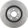 Brembo KTX0106 Brembo ceramic brake pad and Xtra vented drilled brake disc kit