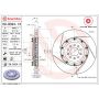 Brembo 09.B324.13 Premium Floating Two Piece UV Coated Vented Drilled And Slotted Brake Rotor