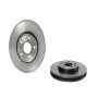 Brembo KT00625 Brembo ceramic brake pad and UV coated vented  brake disc kit