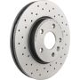 Brembo KTX0108 Brembo ceramic brake pad and Xtra vented drilled brake disc kit