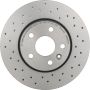 Brembo KTX0108 Brembo ceramic brake pad and Xtra vented drilled brake disc kit