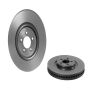 Brembo KT00721 Brembo ceramic brake pad and UV coated vented  brake disc kit