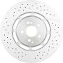 Brembo 09.B848.33 Premium Dual Cast Vented Drilled/Grooved UV Coated Brake Rotor