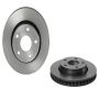 Brembo KT00786 Brembo ceramic brake pad and UV coated vented  brake disc kit