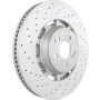 Brembo 09.C127.33 Premium Dual Cast Vented Drilled/Grooved UV Coated Brake Rotor
