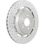 Brembo 09.C128.33 Premium Dual Cast Vented Drilled/Grooved UV Coated Brake Rotor
