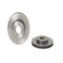 Brembo KT00829 Brembo ceramic brake pad and UV coated vented  brake disc kit
