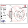 Brembo KT04493 Brembo low-met brake pad and composite vented  brake disc kit