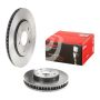 Brembo KT00547 Brembo ceramic brake pad and UV coated vented  brake disc kit