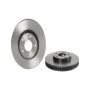 Brembo KT00954 Brembo ceramic brake pad and UV coated vented  brake disc kit