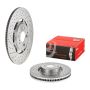 Brembo 09.C826.33 Premium Dual Cast Vented Drilled/Grooved UV Coated Brake Rotor