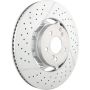 Brembo 09.C826.33 Premium Dual Cast Vented Drilled/Grooved UV Coated Brake Rotor