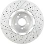 Brembo 09.C826.33 Premium Dual Cast Vented Drilled/Grooved UV Coated Brake Rotor