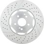 Brembo 09.C826.33 Premium Dual Cast Vented Drilled/Grooved UV Coated Brake Rotor