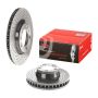 Brembo KT00A59 Brembo ceramic brake pad and UV coated PVT drilled brake disc kit