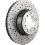 Brembo KT00A71 Brembo ceramic brake pad and UV coated PVT drilled brake disc kit