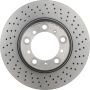 Brembo KT00A71 Brembo ceramic brake pad and UV coated PVT drilled brake disc kit