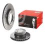 Brembo KT00A68 Brembo ceramic brake pad and UV coated PVT drilled brake disc kit