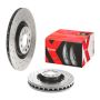 Brembo KTX0140 Brembo ceramic brake pad and Xtra PVT drilled brake disc kit