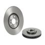 Brembo KT04365 Brembo low-met brake pad and UV coated vented  brake disc kit
