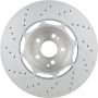 Brembo 09.D411.33 Premium Dual Cast Vented Drilled/Grooved UV Coated Brake Rotor